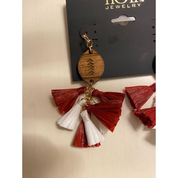 nOIr Alabama Football Earrings 5/20 - Picture 2 of 2